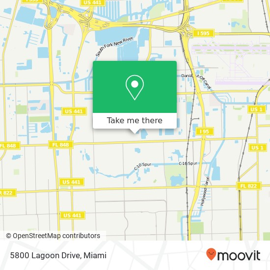 Mapa de 5800 Lagoon Drive