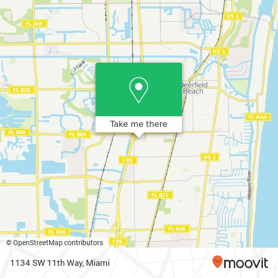 Mapa de 1134 SW 11th Way