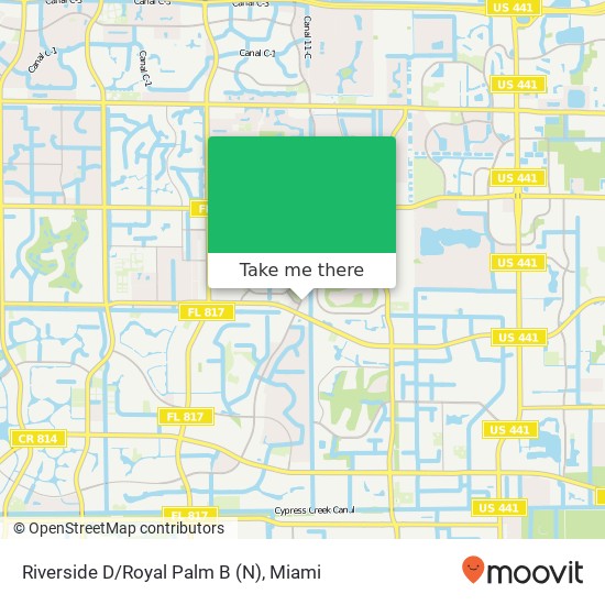 Riverside D/Royal Palm B (N) map