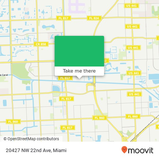 20427 NW 22nd Ave map