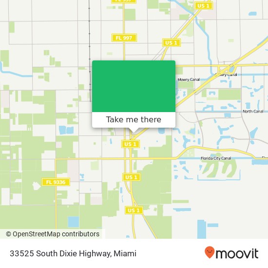 33525 South Dixie Highway map
