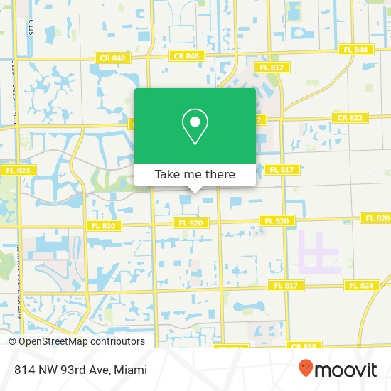 814 NW 93rd Ave map