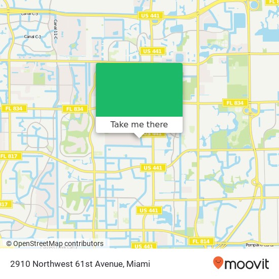 2910 Northwest 61st Avenue map