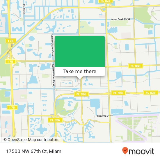 17500 NW 67th Ct map