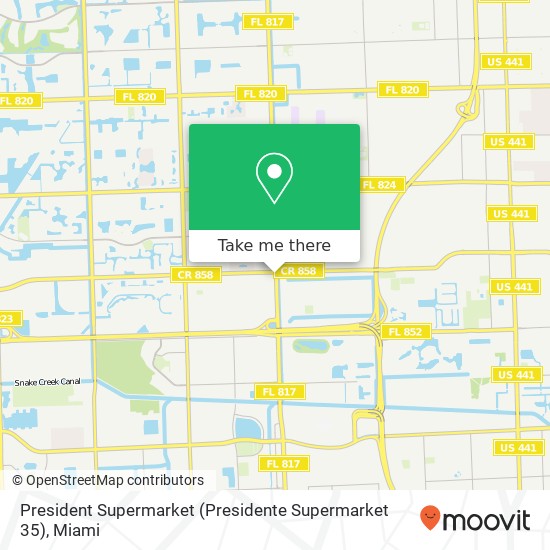 President Supermarket (Presidente Supermarket 35) map