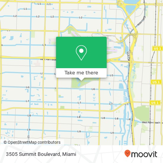 Mapa de 3505 Summit Boulevard