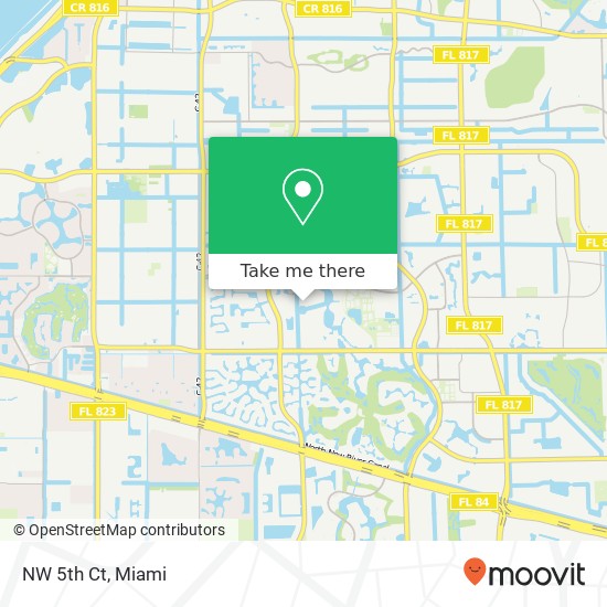 Mapa de NW 5th Ct