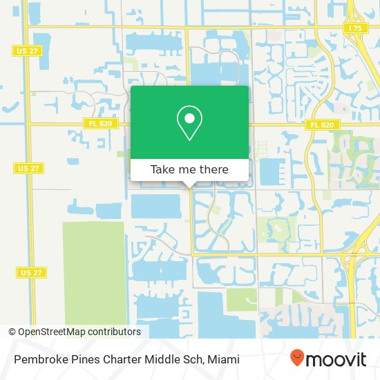 Pembroke Pines Charter Middle Sch map