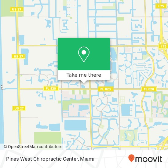 Pines West Chiropractic Center map