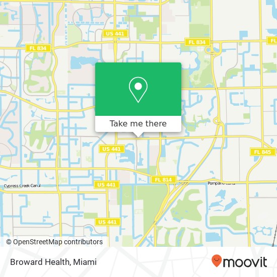 Broward Health map