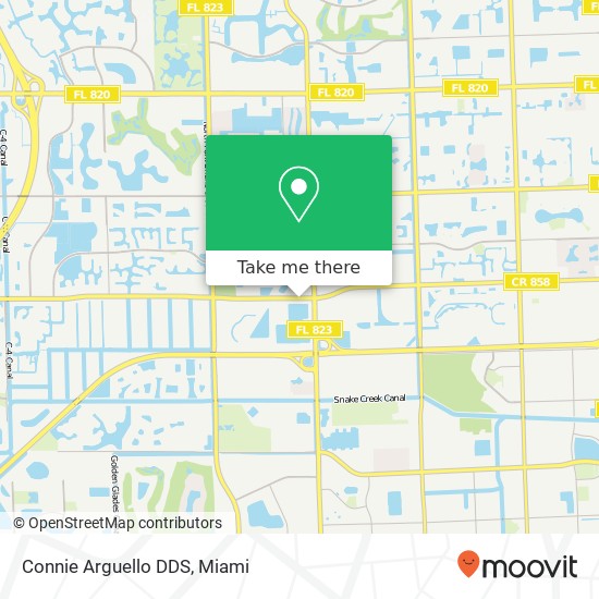 Connie Arguello DDS map