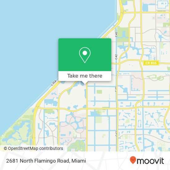 2681 North Flamingo Road map