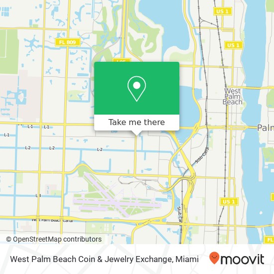 West Palm Beach Coin & Jewelry Exchange map