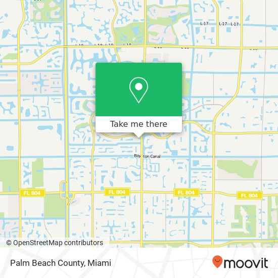 Palm Beach County map