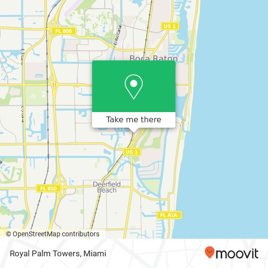 Royal Palm Towers map