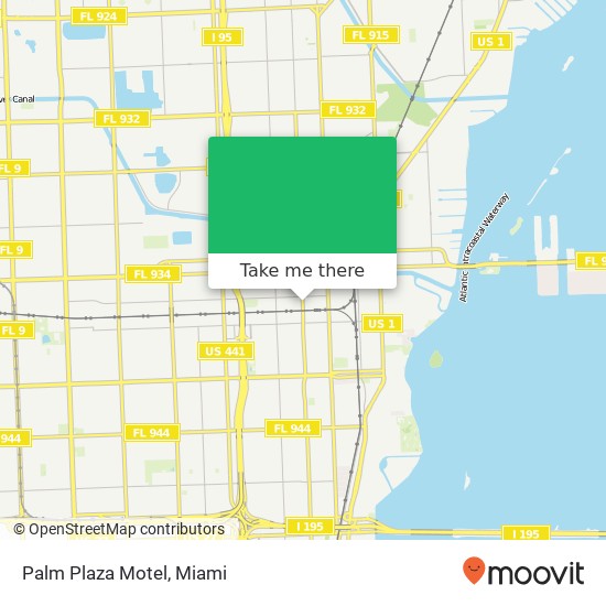 Palm Plaza Motel map