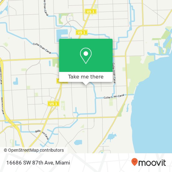 16686 SW 87th Ave map