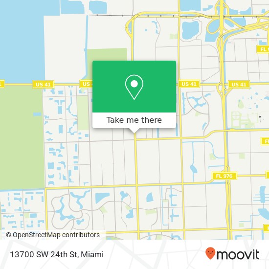 13700 SW 24th St map