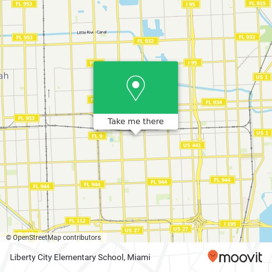 Liberty City Elementary School map