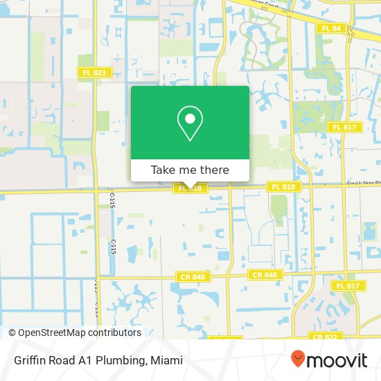 Mapa de Griffin Road A1 Plumbing
