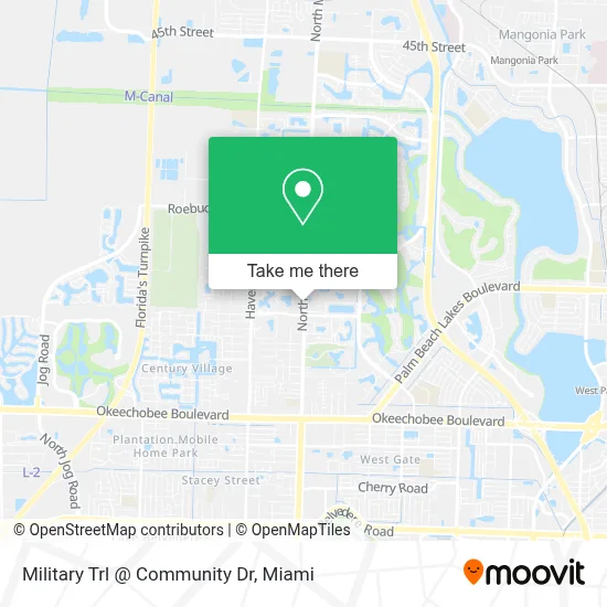 Military Trl @ Community Dr map
