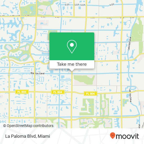 La Paloma Blvd map