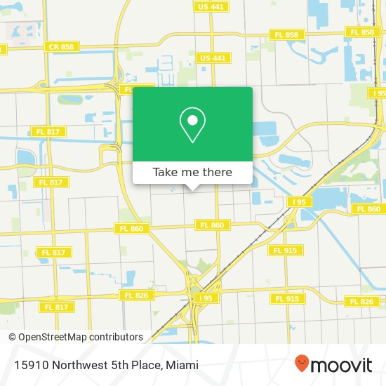 Mapa de 15910 Northwest 5th Place