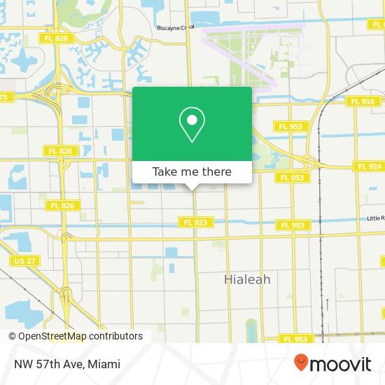 NW 57th Ave map