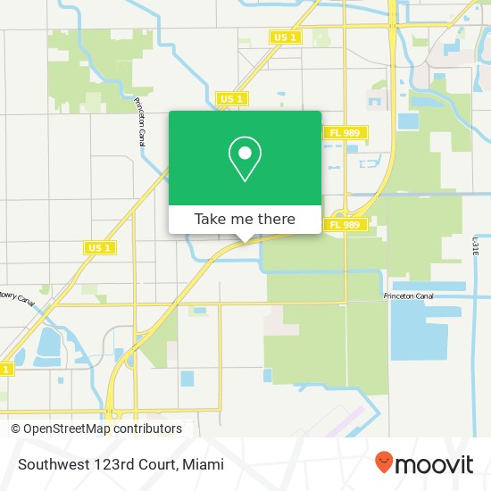 Southwest 123rd Court map