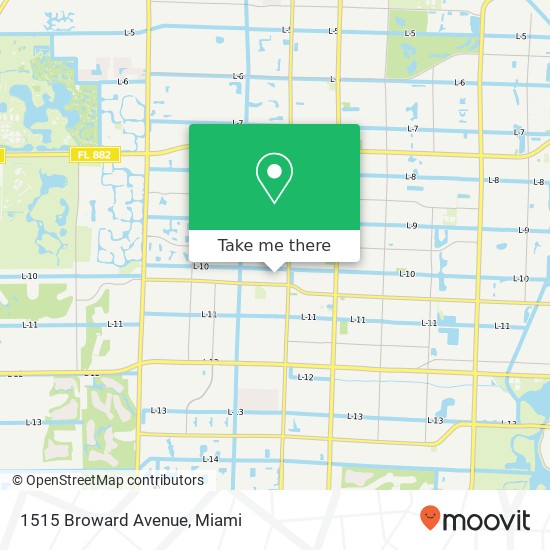 1515 Broward Avenue map