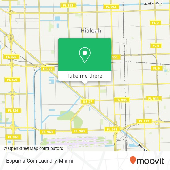 Espuma Coin Laundry map