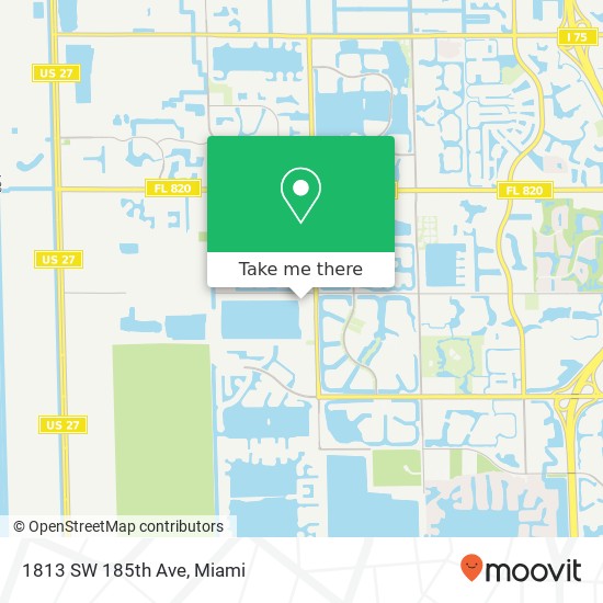 1813 SW 185th Ave map