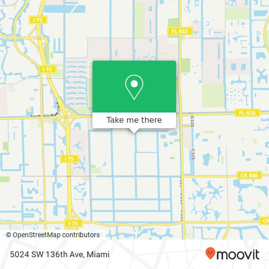 Mapa de 5024 SW 136th Ave