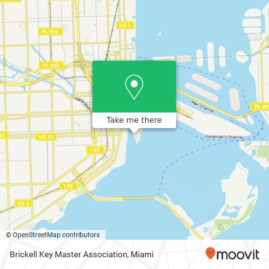 Brickell Key Master Association map