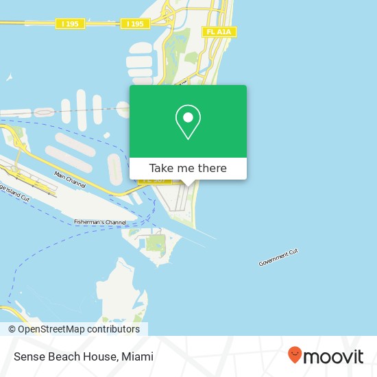 Mapa de Sense Beach House