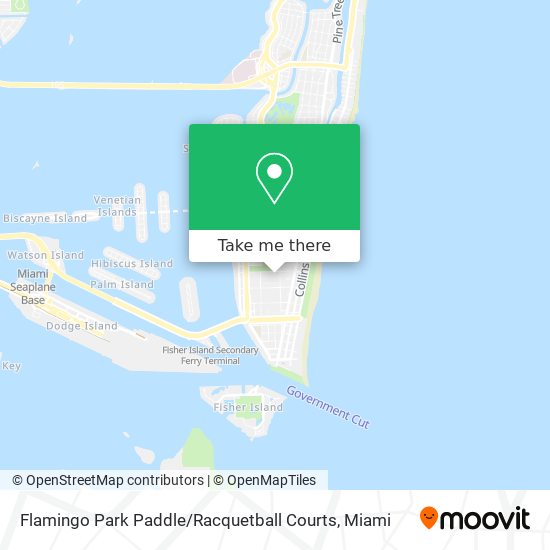 Flamingo Park Paddle / Racquetball Courts map