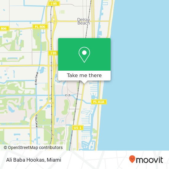 Ali Baba Hookas map