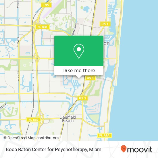 Boca Raton Center for Psychotherapy map