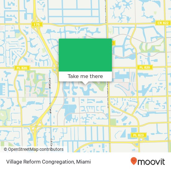 Village Reform Congregation map