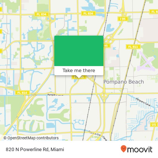 820 N Powerline Rd map