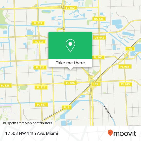 17508 NW 14th Ave map