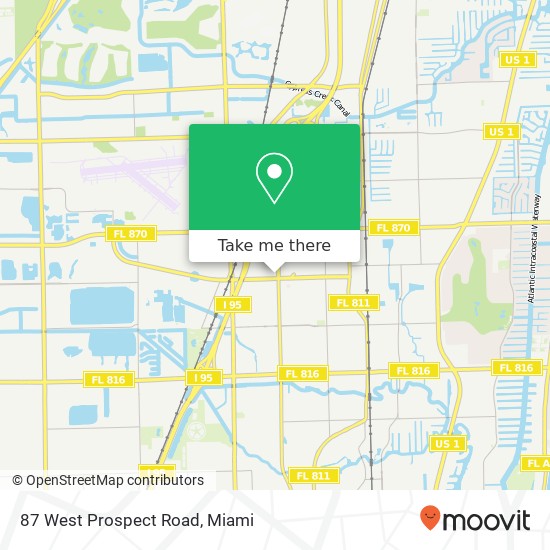 Mapa de 87 West Prospect Road
