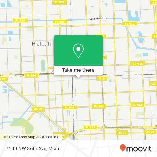 7100 NW 36th Ave map