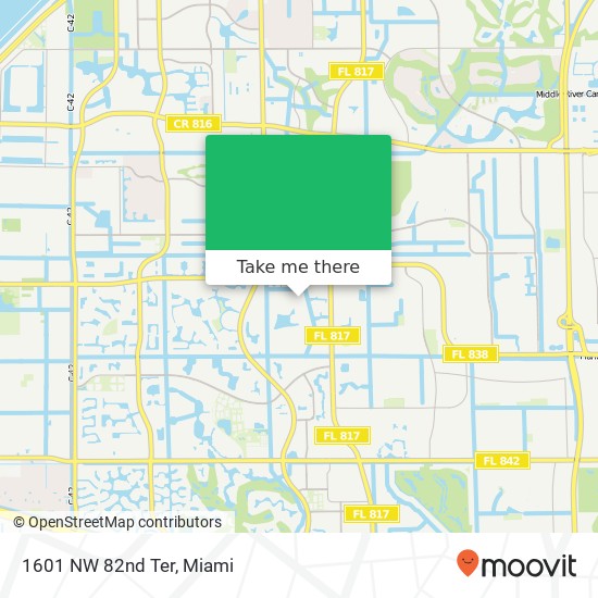 1601 NW 82nd Ter map