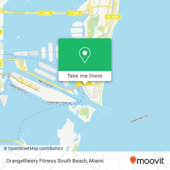Orangetheory Fitness South Beach map