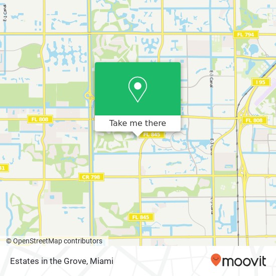 Estates in the Grove map