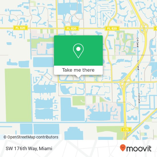 SW 176th Way map