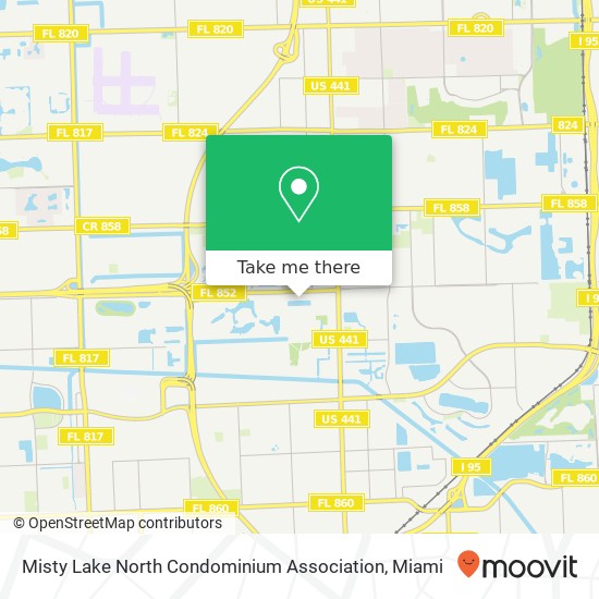 Mapa de Misty Lake North Condominium Association