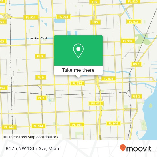 8175 NW 13th Ave map