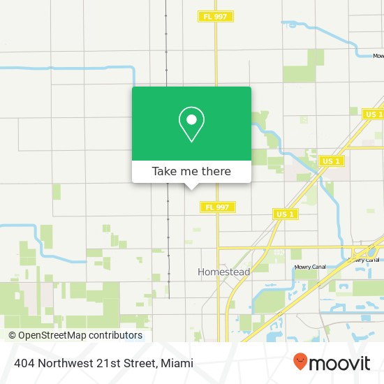 404 Northwest 21st Street map